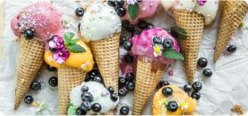 A lot of ice cream